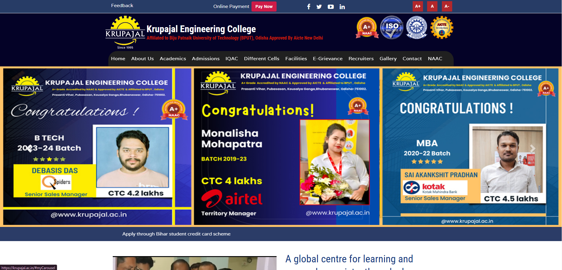 Professional Engineering College Website Designing Company