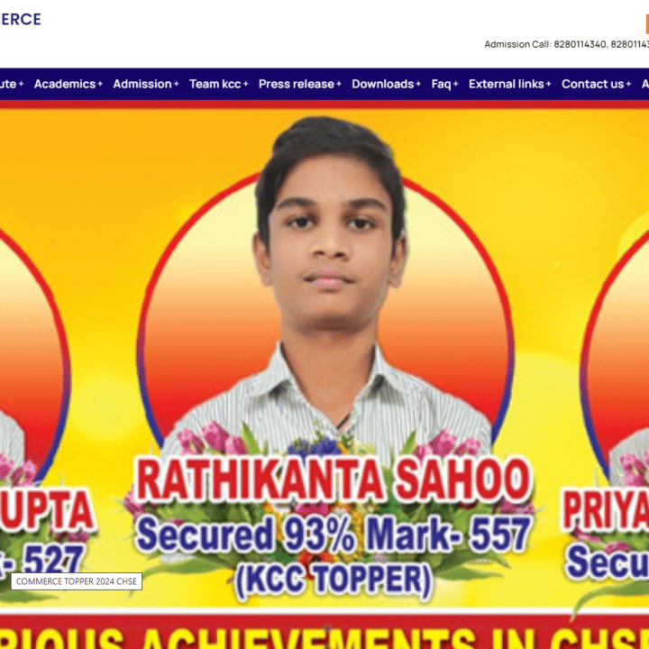 Commerce College Website Designing Company | Kalinga College