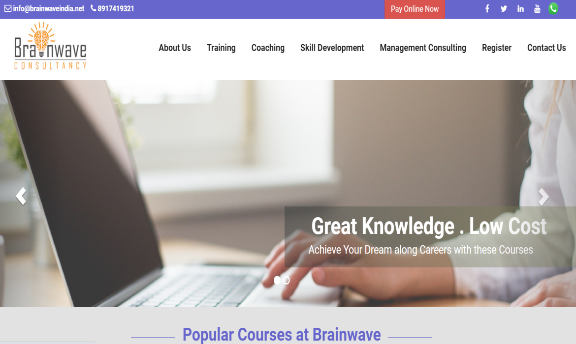 Brainwave Consultancy Bhubaneswar CMS Website Design