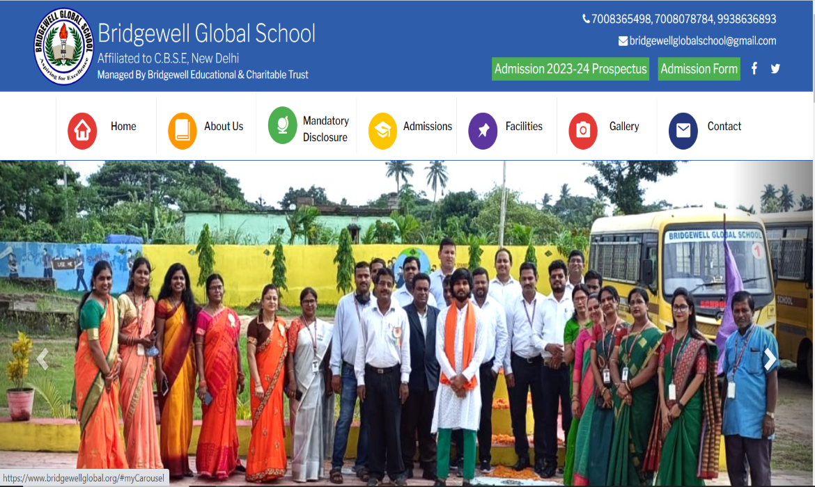 Bridgewell Global School - Education for Life CMS Website Design