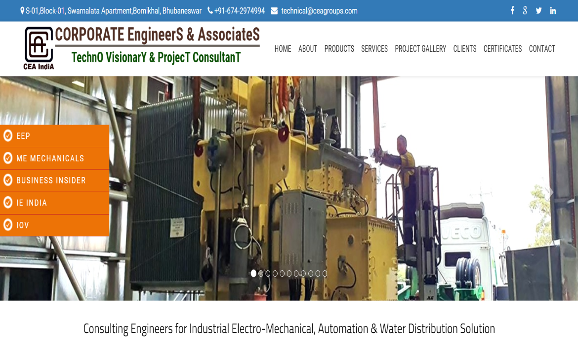 Corporate Engineers & Associates - Website Development
