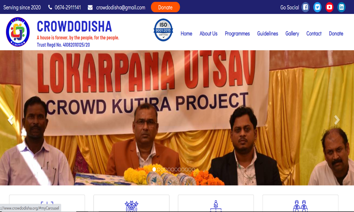 Non-Profits Transformative NGO Website Designing in Bhubaneswar