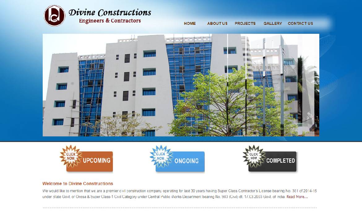 Divine Constructions Bhubaneswar -Website Design