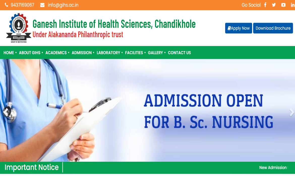 Ganesh Institute of Health Sciences, Chandikhole