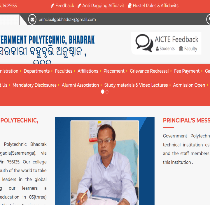 Govt. Polytechnic Website Designing Company Odisha