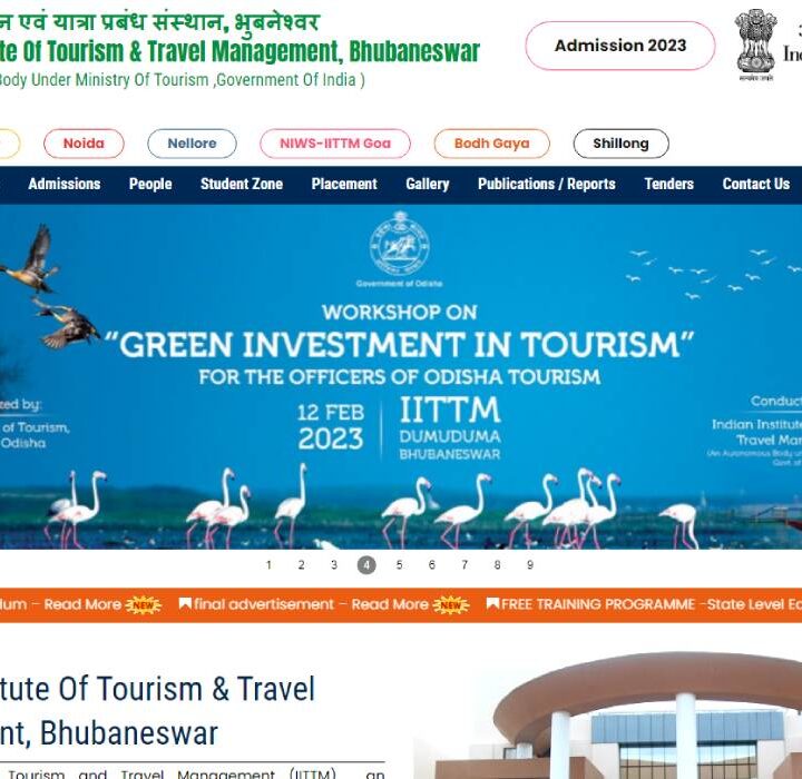 Tourism Management Institute Website Designing Company