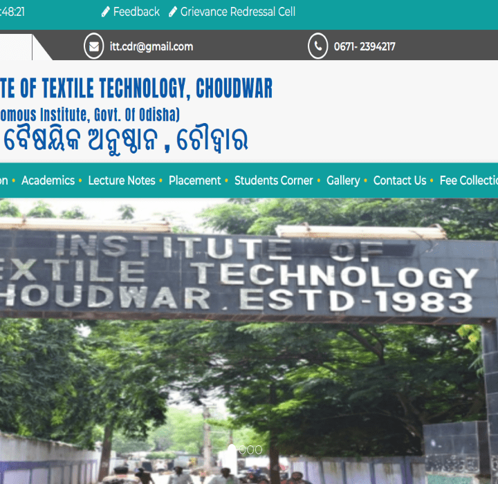 Institute of Textile Technology, Choudwar