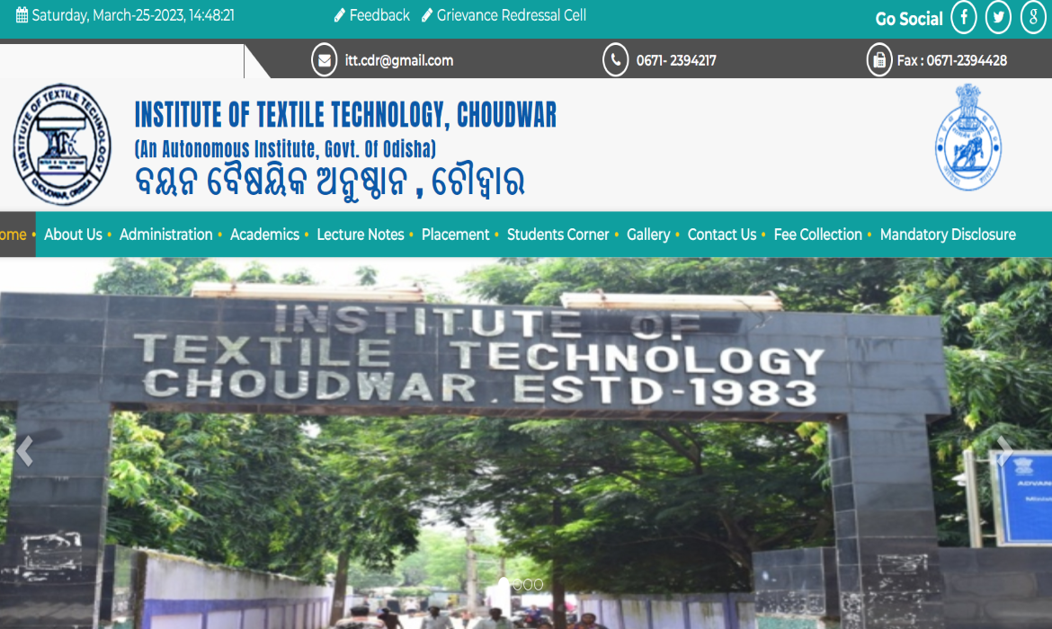 Institute of Textile Technology, Choudwar