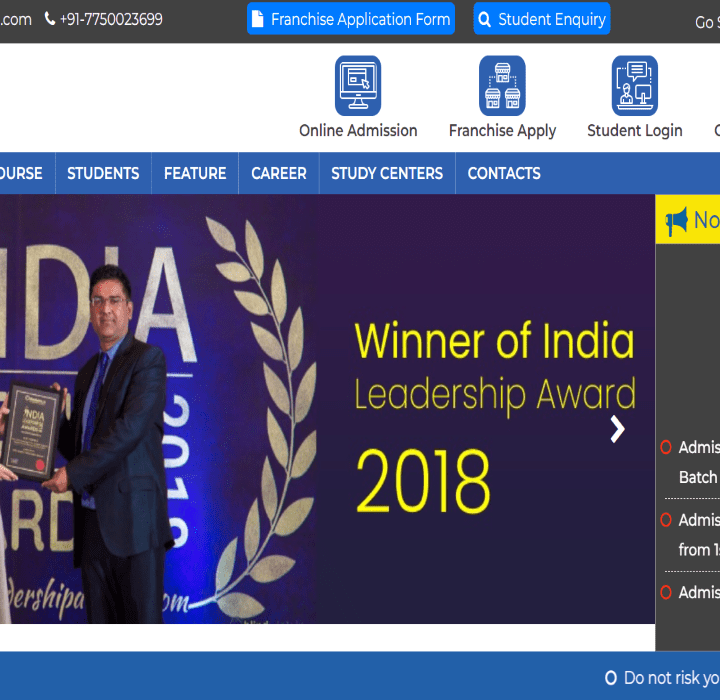 NISE Institute Bhubaneswar - Website Design and Development