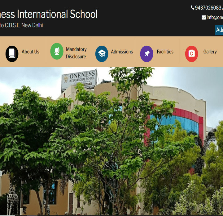 Oneness International School Bhubaneswar CMS Website Design