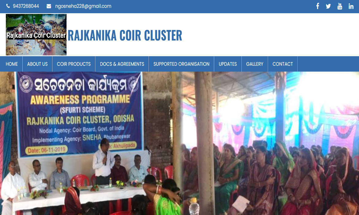 Rajkanika Coir Cluster - Website Design & Development