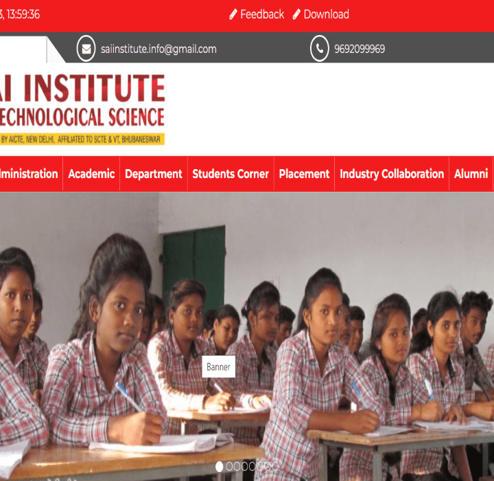 Sai Institute Of Technological Science , Cuttack Website Design