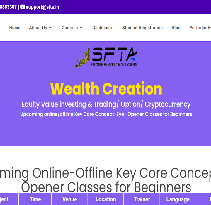 Suryanshi Finance Trading Academy (SFTA) - Learn Stock Trading