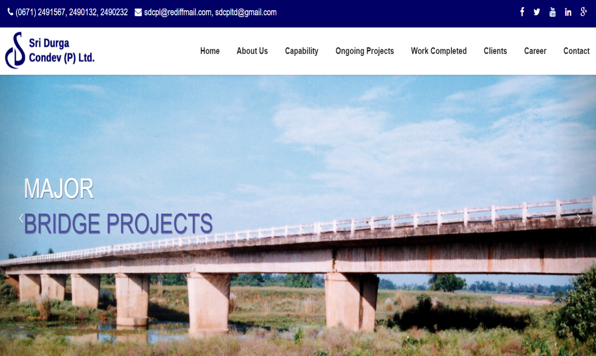 Sri Durga Condev Pvt. Ltd Cuttack Construction Company Website