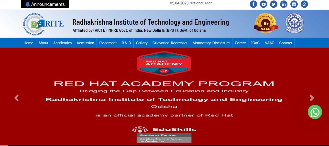Engineering College Website Designer in Bhubaneswar Odisha