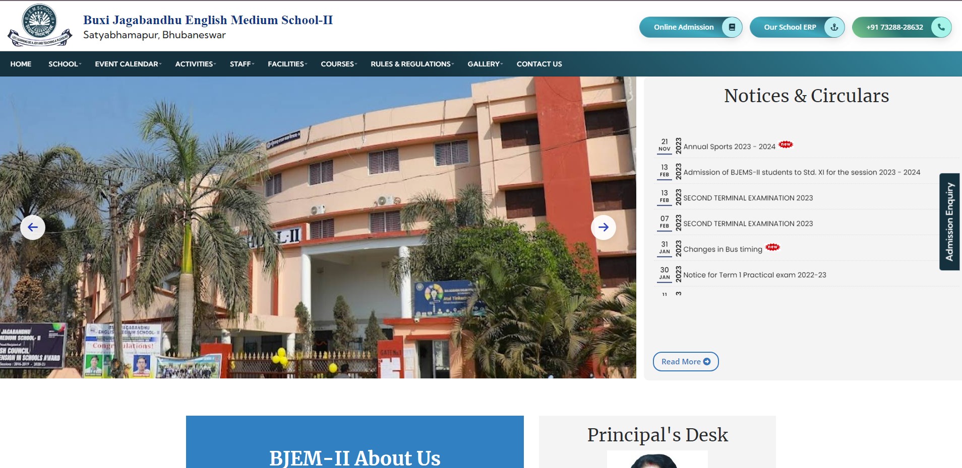 English Medium School Website Designing Company | BJEM-II