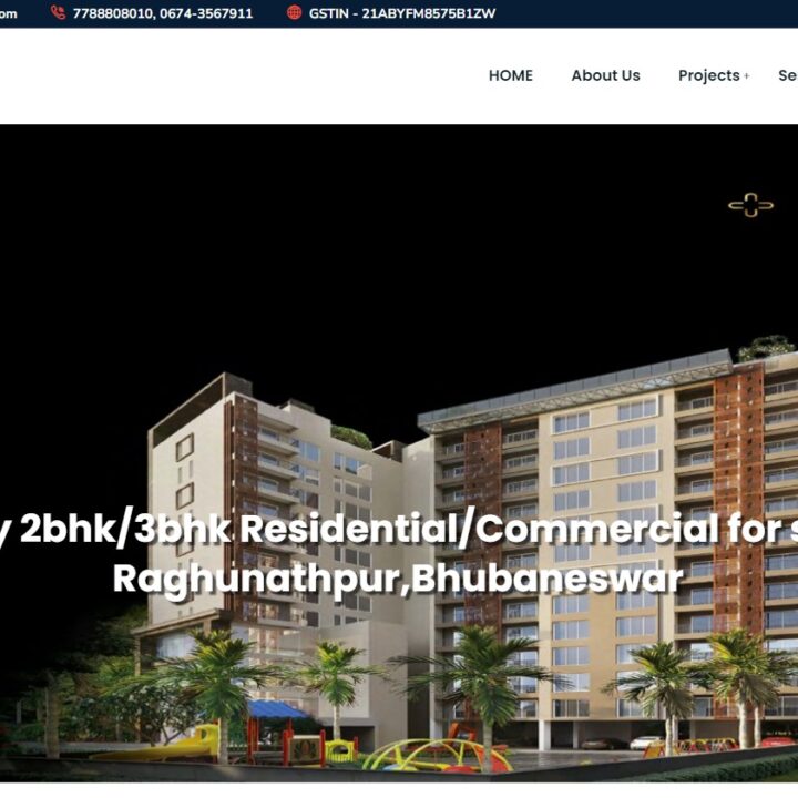 Real Estate Website Design Construction Website Design Bhubaneswar