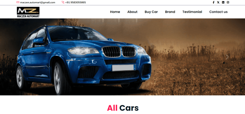Buy Sell Used Car Website Designing & Development