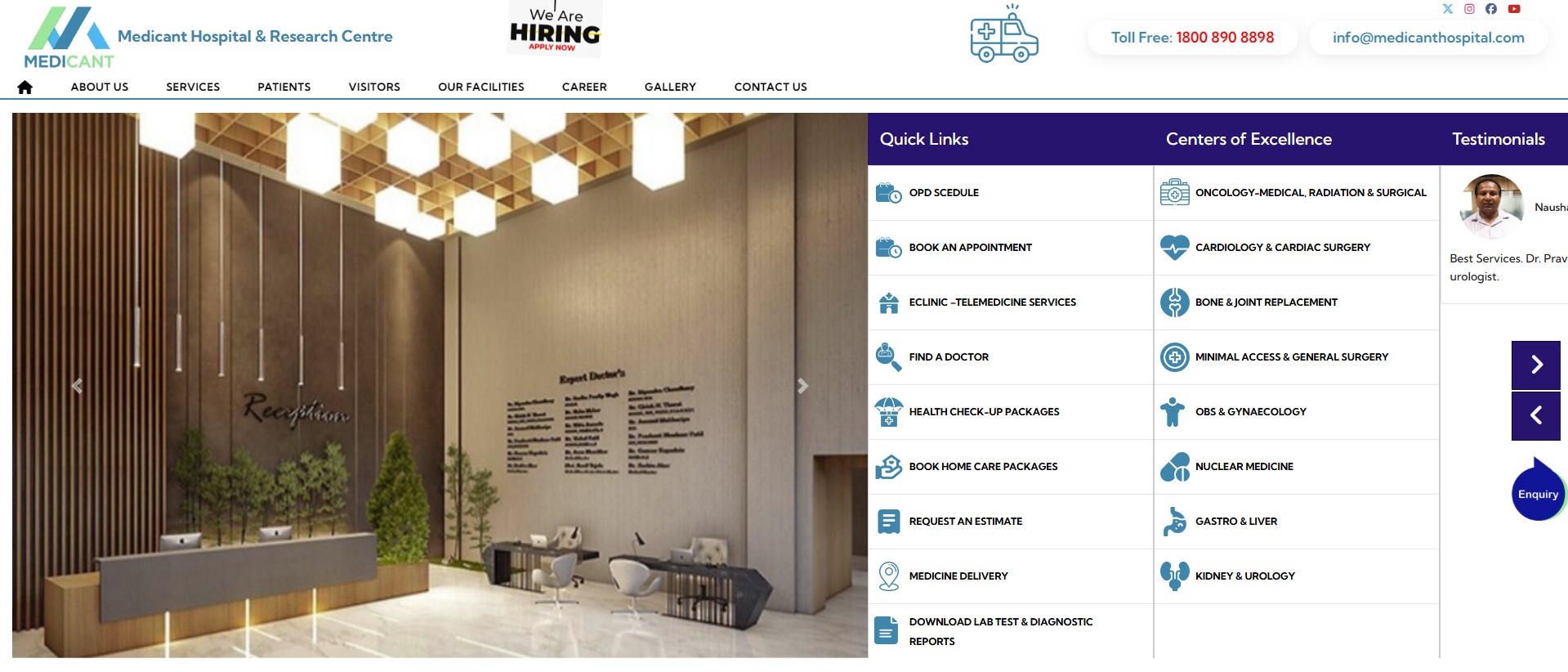 Hospital Website Designing Company Bhubaneswar | Medicant Hospital