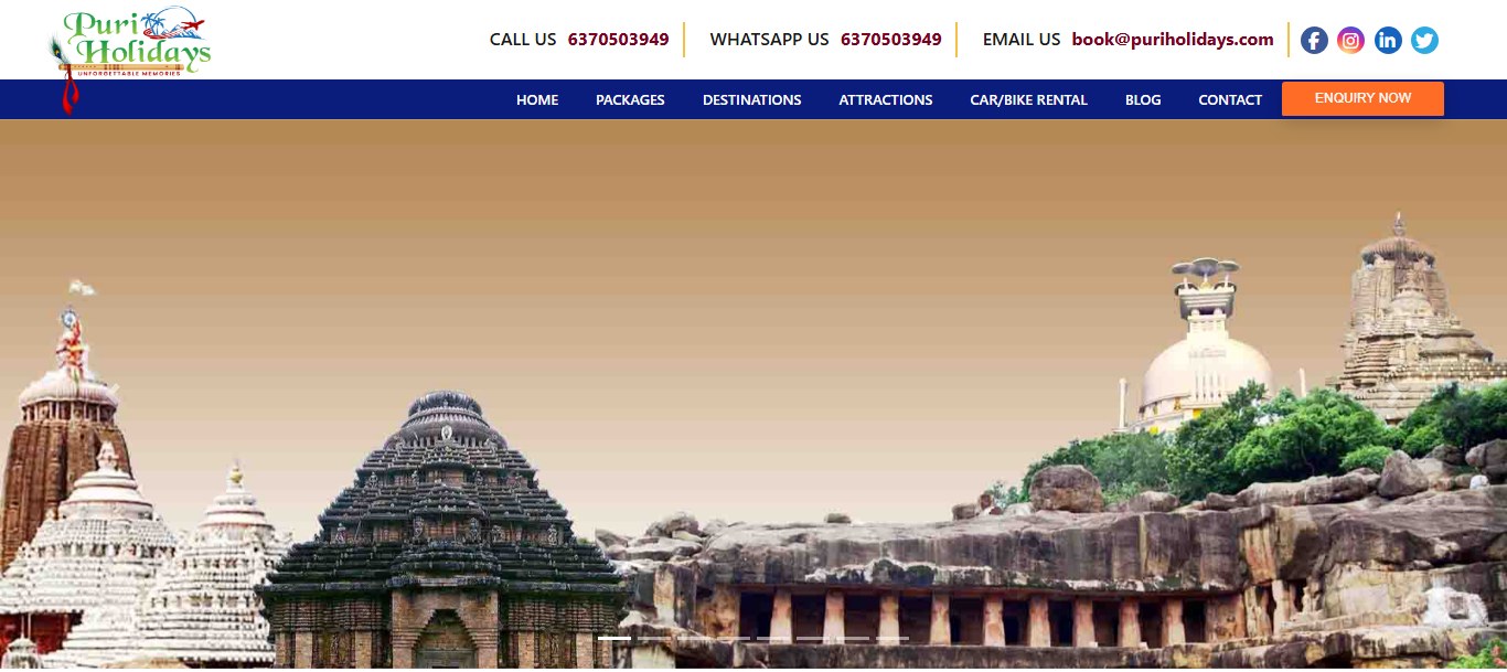 tours & travels website design company Bhubaneswar, website design company in Bhubaneswar, website development company in Bhubaneswar