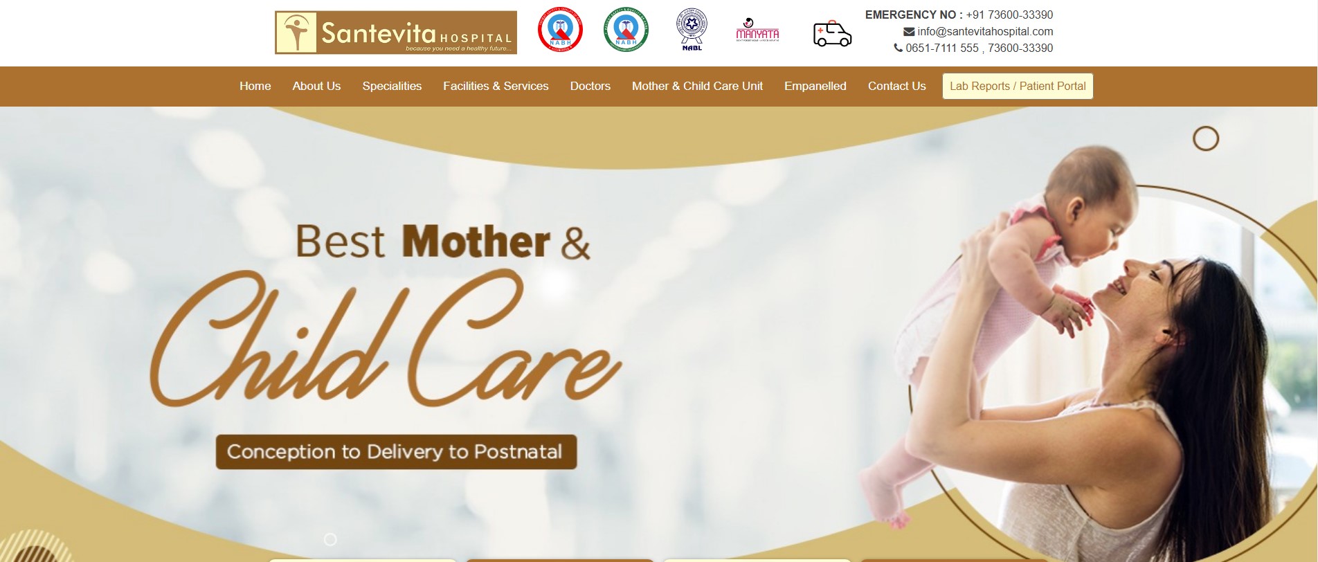 Hospital Website Designing Company Bhubaneswar | Santevita Hospital