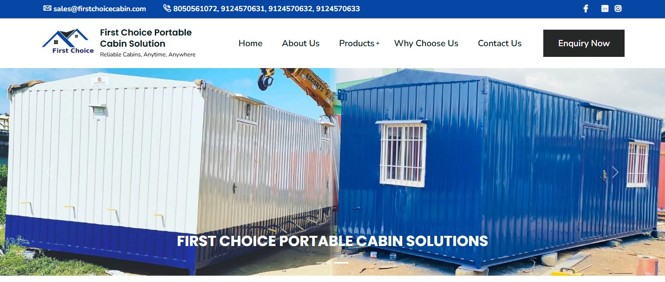 portable cabin manufacturers in Odisha, portable cabin manufacturers in Bhubaneswar, CMS website development, website design, hosting, SEO services