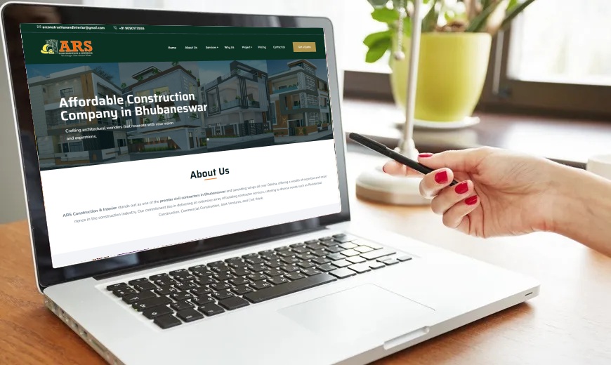Construction Company Website Design Services in Bhubaneswar