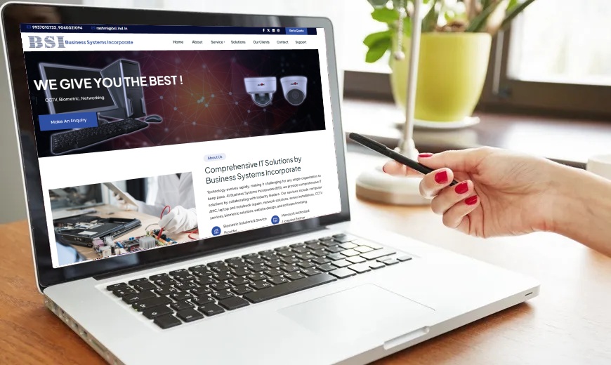 Laptop Repair Shop Website Design in Bhubaneswar