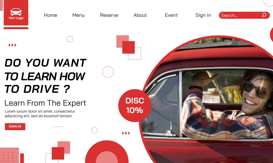 Driving School Website Design in Bhubaneswar | AH web Solutions