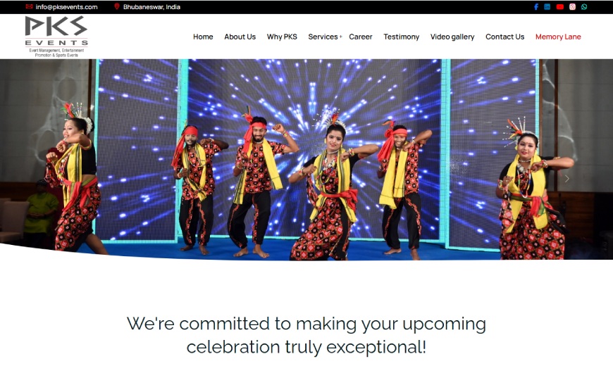 Event Management Companies Website Designer Bhubaneswar
