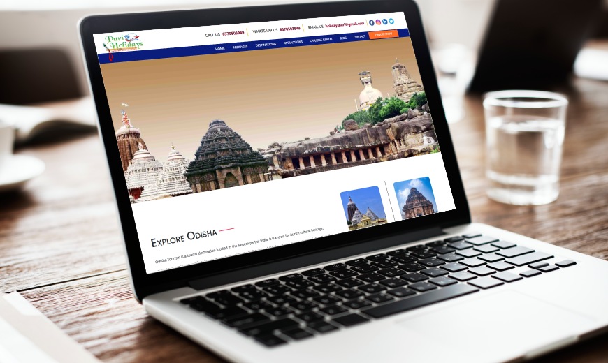 Tour Operator Website Design in Bhubaneswar, India