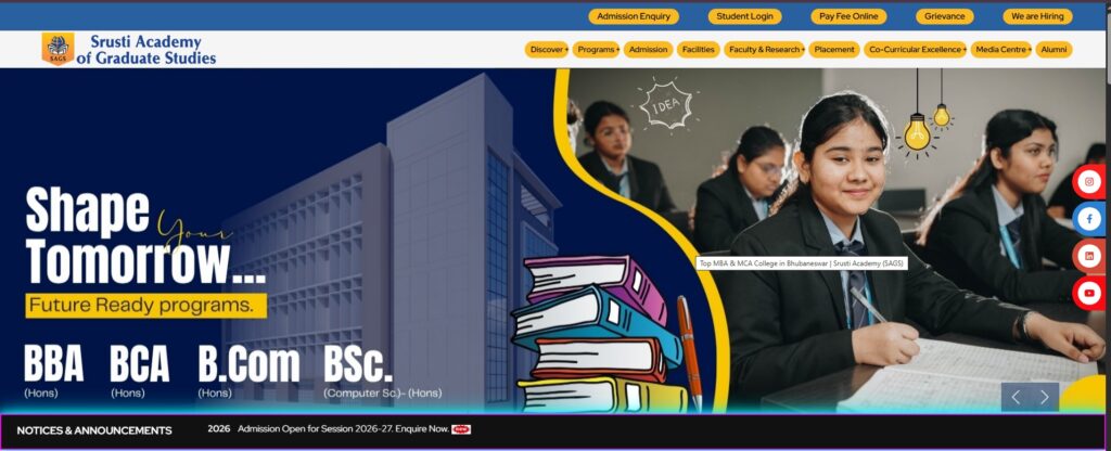 Srusti Academy of Graduate Studies